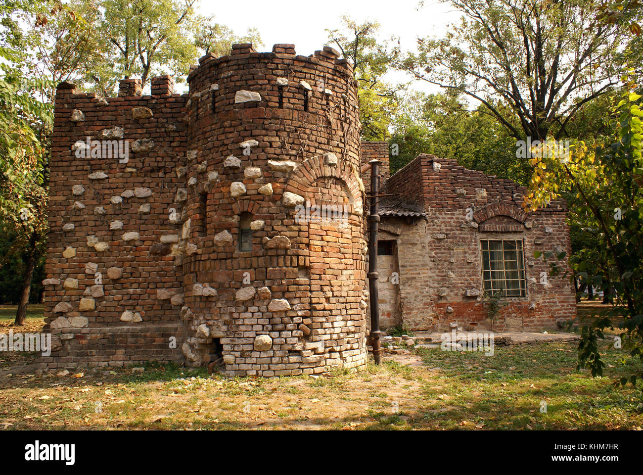 Old fort inside Beograd fortress, Serbia Stock Photo