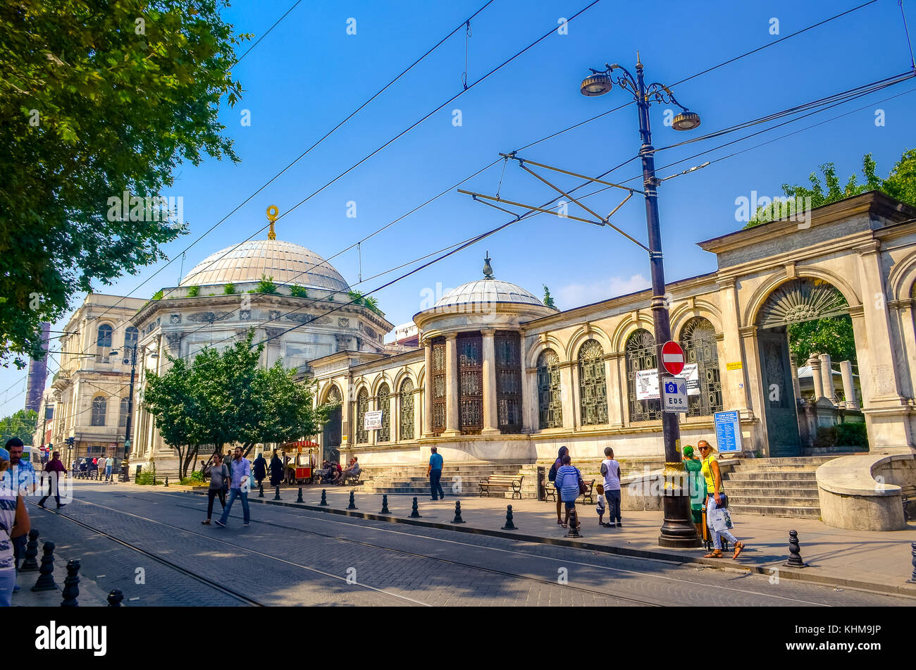 Sultan Mahmut II complex with cemetery and mosque, Istanbul, Turkey on ...