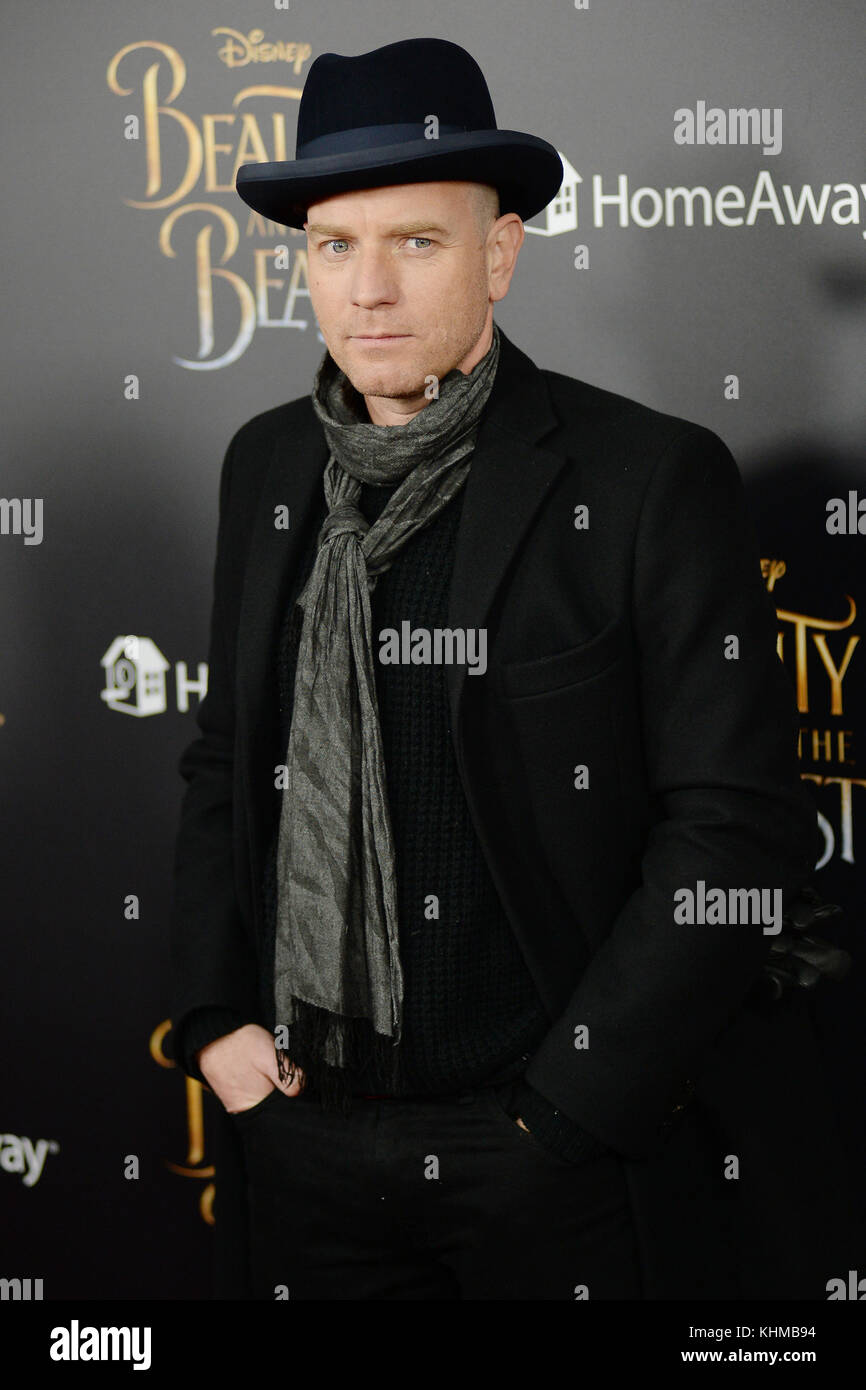 NEW YORK, NY MARCH 13 Ewan McGregor attends the 'Beauty And The