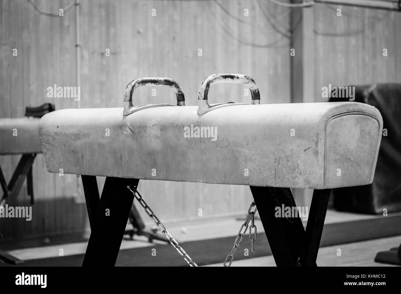 Gymnastics Mat Indoor Black And White Stock Photos & Images - Alamy