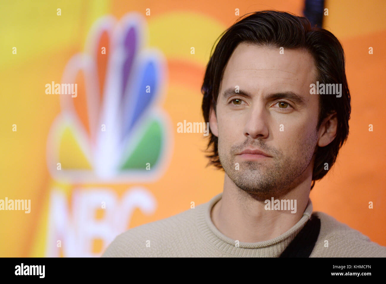 NEW YORK, NY - MARCH 02: Milo Ventimiglia attends the NBCUniversal Press Junket at the Four Seasons Hotel New York on March 2, 2017 in New York City   People:  Milo Ventimiglia  Transmission Ref:  MNC76 Stock Photo