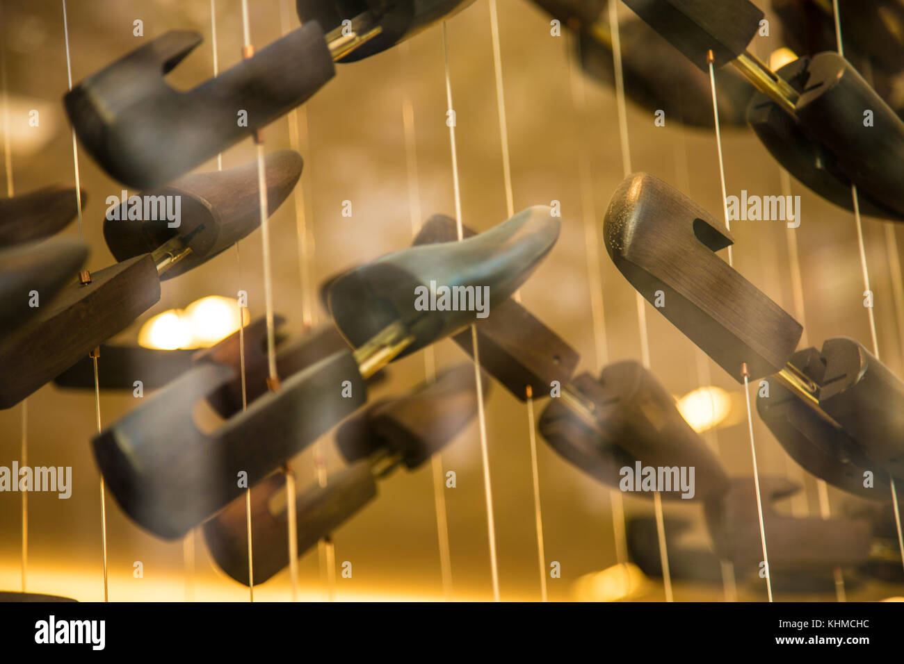 Footwear manufacturing concept shoe block model backdrop Stock Photo Alamy