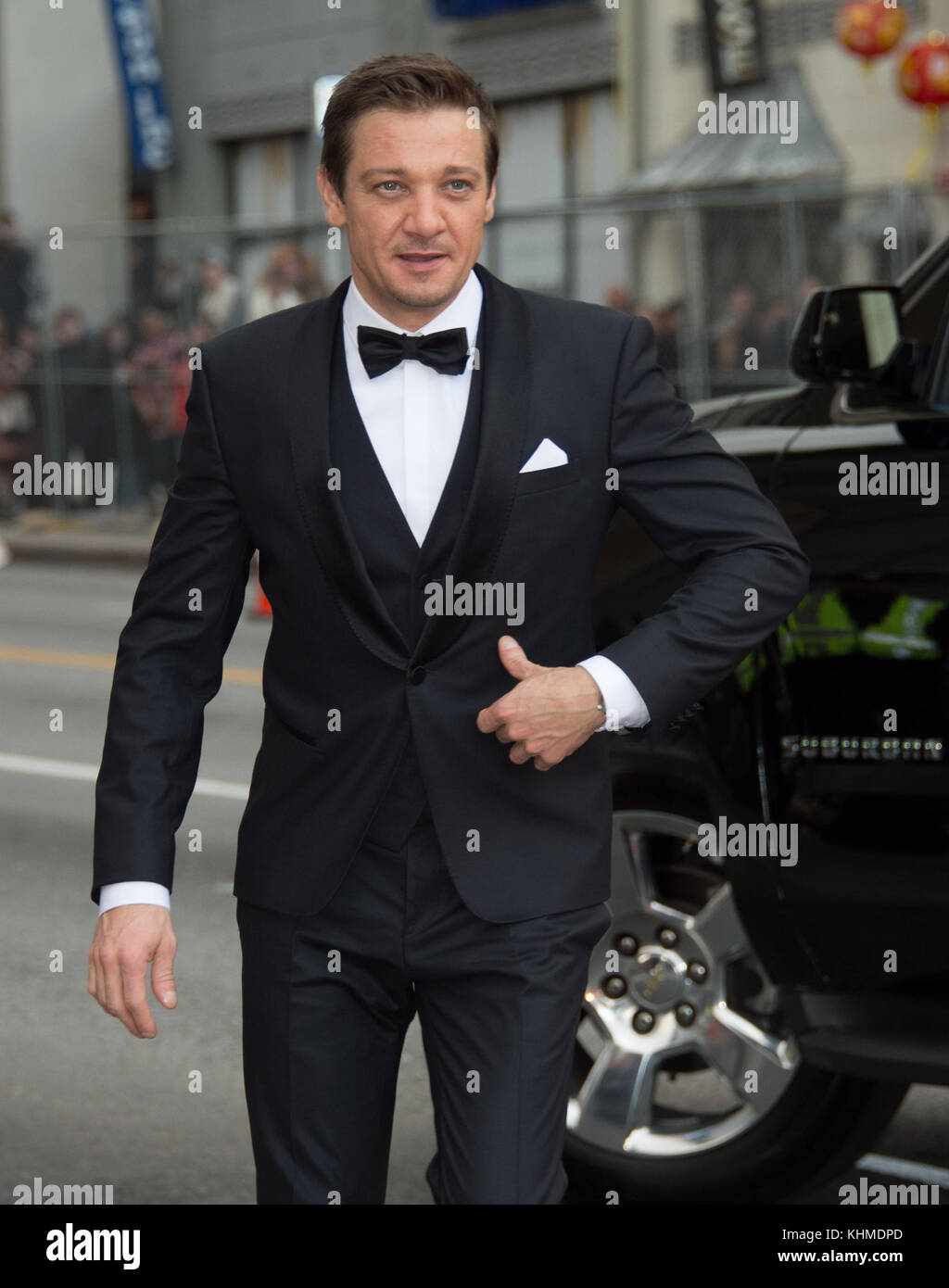 HOLLYWOOD, CA - FEBRUARY 26: Jeremy Renner attends the 89th Annual Academy Awards at Hollywood & Highland Center on February 26, 2017 in Hollywood, California  People:  Jeremy Renner  Transmission Ref:  MNC Stock Photo