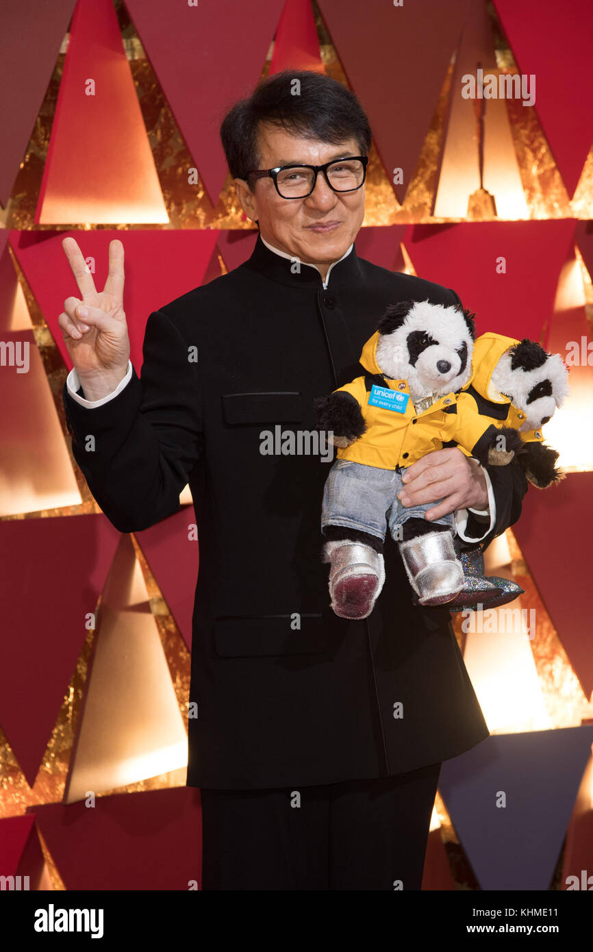 HOLLYWOOD, CA - FEBRUARY 26: Jackie Chan attends the 89th Annual Academy Awards at Hollywood & Highland Center on February 26, 2017 in Hollywood, California  People:  Jackie Chan  Transmission Ref:  MNC Stock Photo
