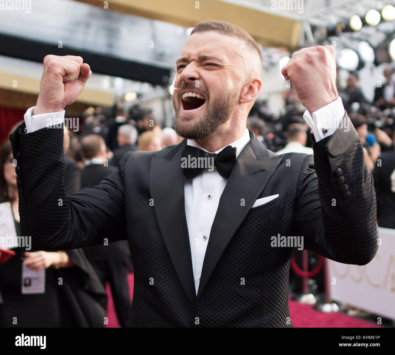 HOLLYWOOD, CA - FEBRUARY 26: Justin Timberlake  attends the 89th Annual Academy Awards at Hollywood & Highland Center on February 26, 2017 in Hollywood, California  People:  Justin Timberlake   Transmission Ref:  MNC Stock Photo