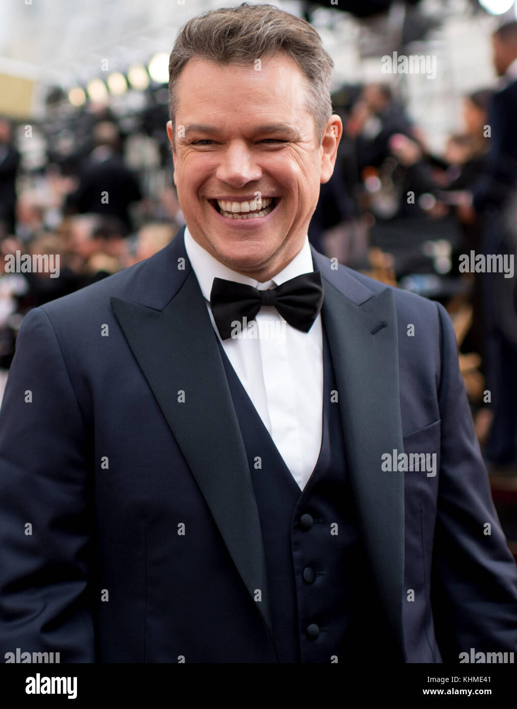 HOLLYWOOD, CA - FEBRUARY 26: Matt Damon attends the 89th Annual Academy Awards at Hollywood & Highland Center on February 26, 2017 in Hollywood, California  People:  Matt Damon  Transmission Ref:  MNC Stock Photo
