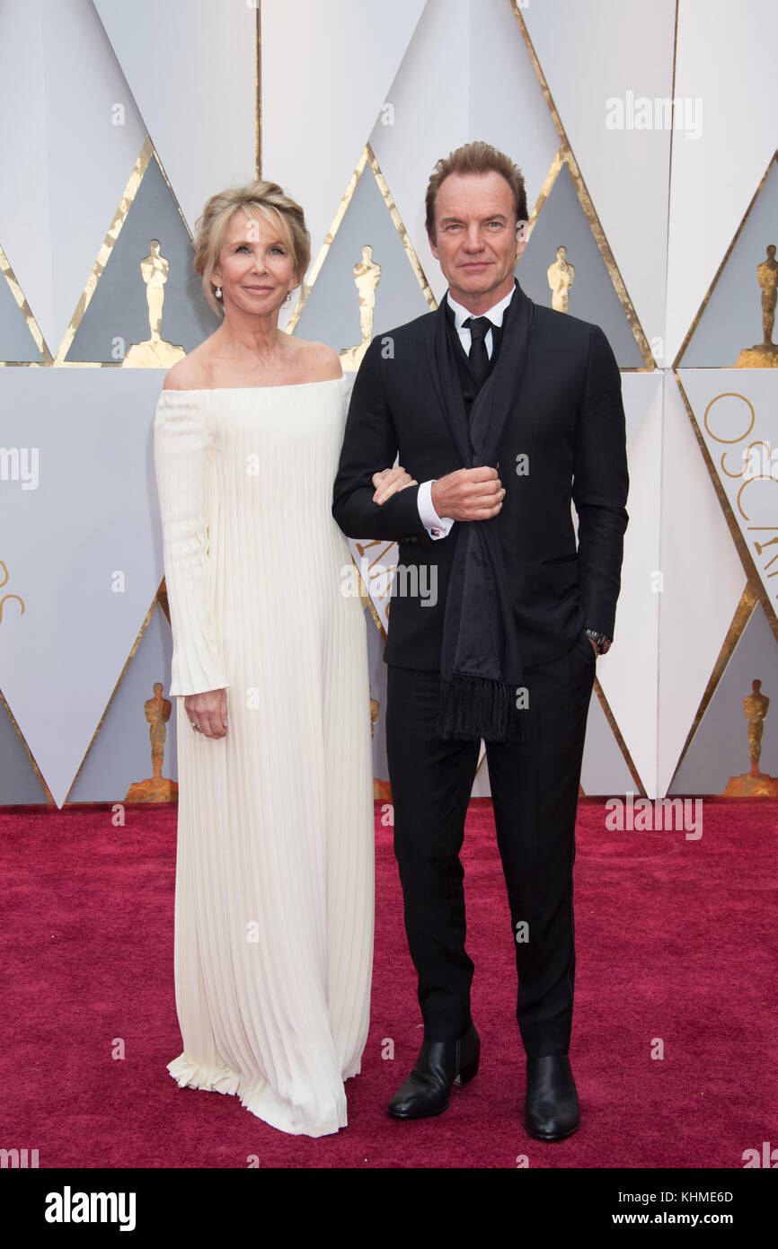 HOLLYWOOD, CA - FEBRUARY 26: Sting attends the 89th Annual Academy Awards at Hollywood & Highland Center on February 26, 2017 in Hollywood, California  People:  Sting  Transmission Ref:  MNC Stock Photo