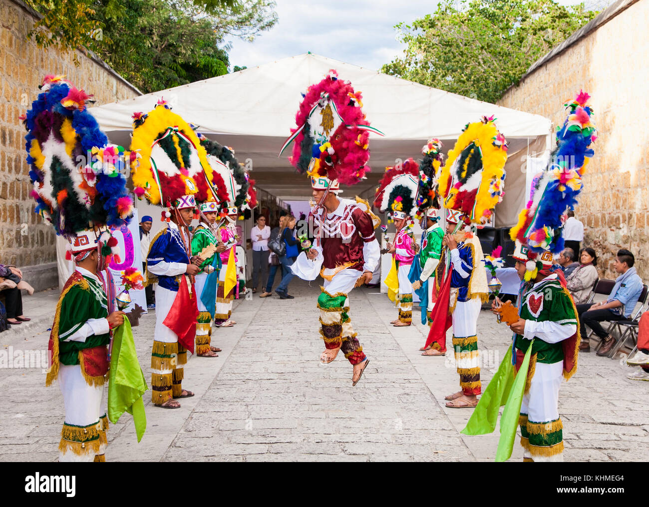 OAXACA, MEXICO- DEC 7, 2015: Art in the imaginary popilar with unknown participants on First national meeting of popular culture on Dec 7,  2015 in Oa Stock Photo