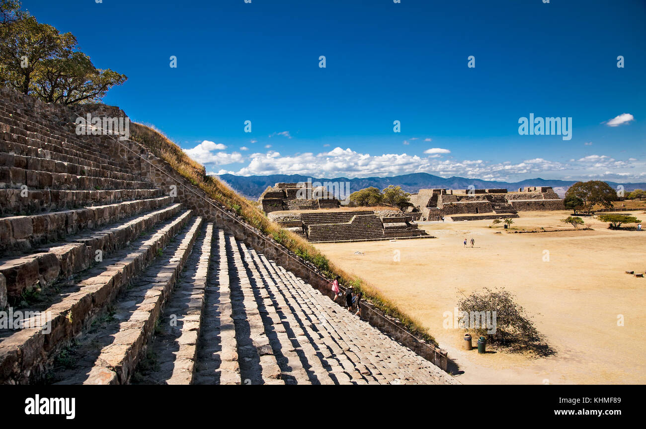 Ancient ruins Monte Alban the ruins of the Zapotec civilization in