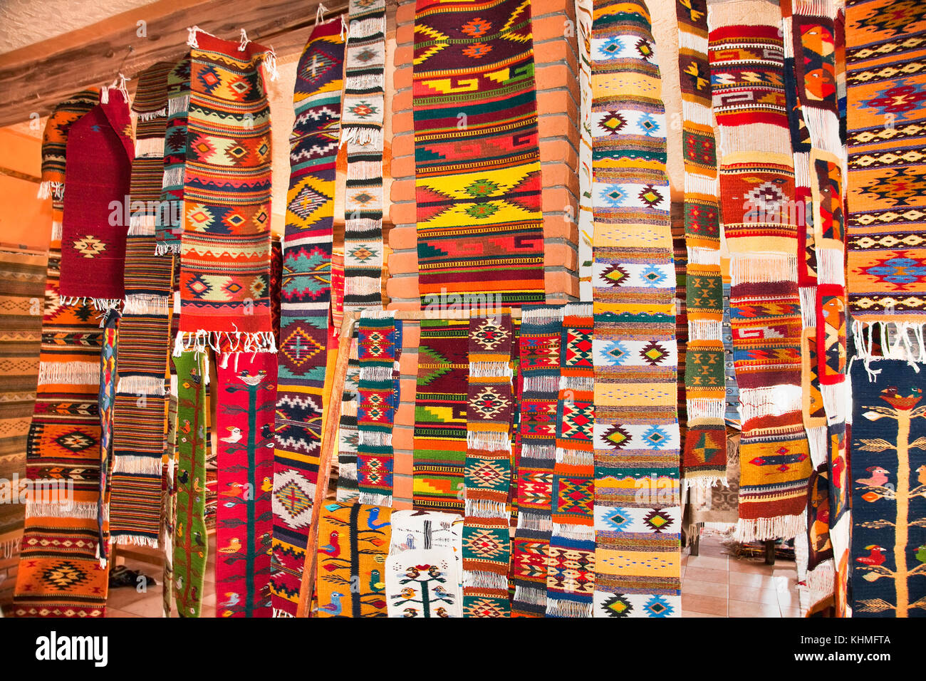 Traditional Mexico handmade rugs in Oaxaca, Mexico Stock Photo Alamy