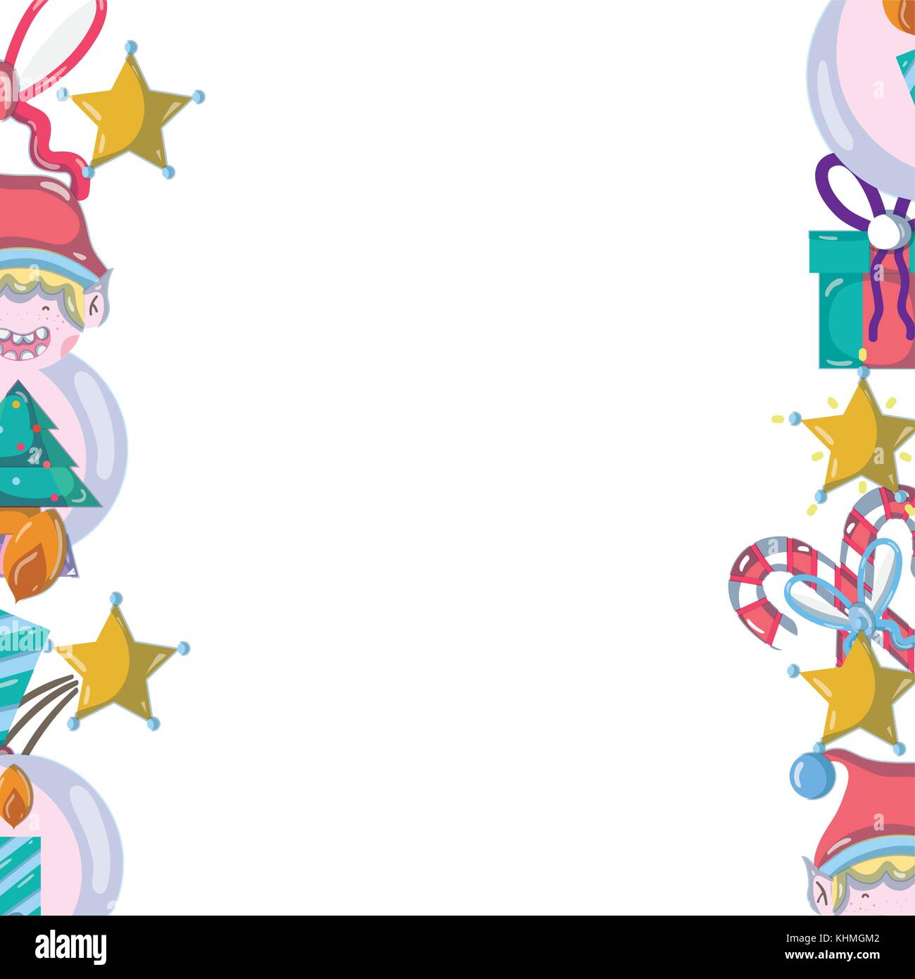 merry christmas decoration background design vector illustration Stock ...