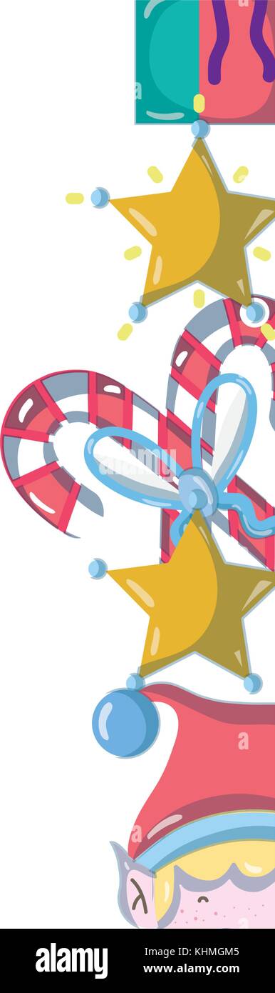 merry christmas decoration background design vector illustration Stock ...