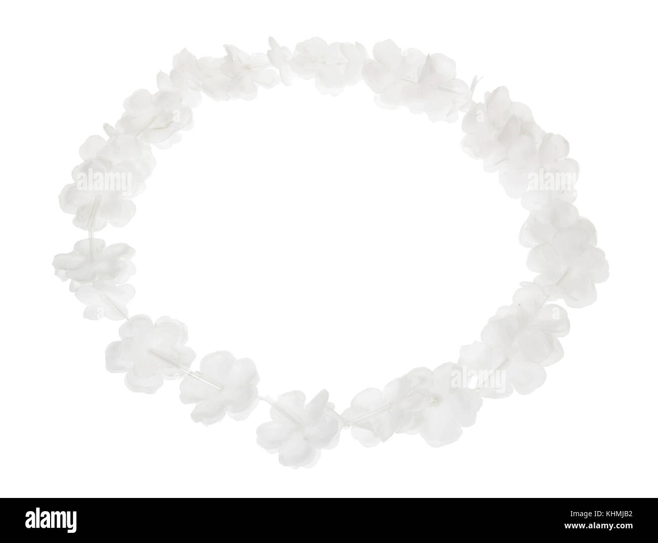 Paper Garland on White Background Stock Photo