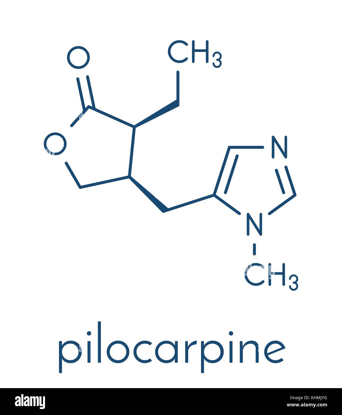 Pilocarpine molecule Cut Out Stock Images & Pictures Alamy