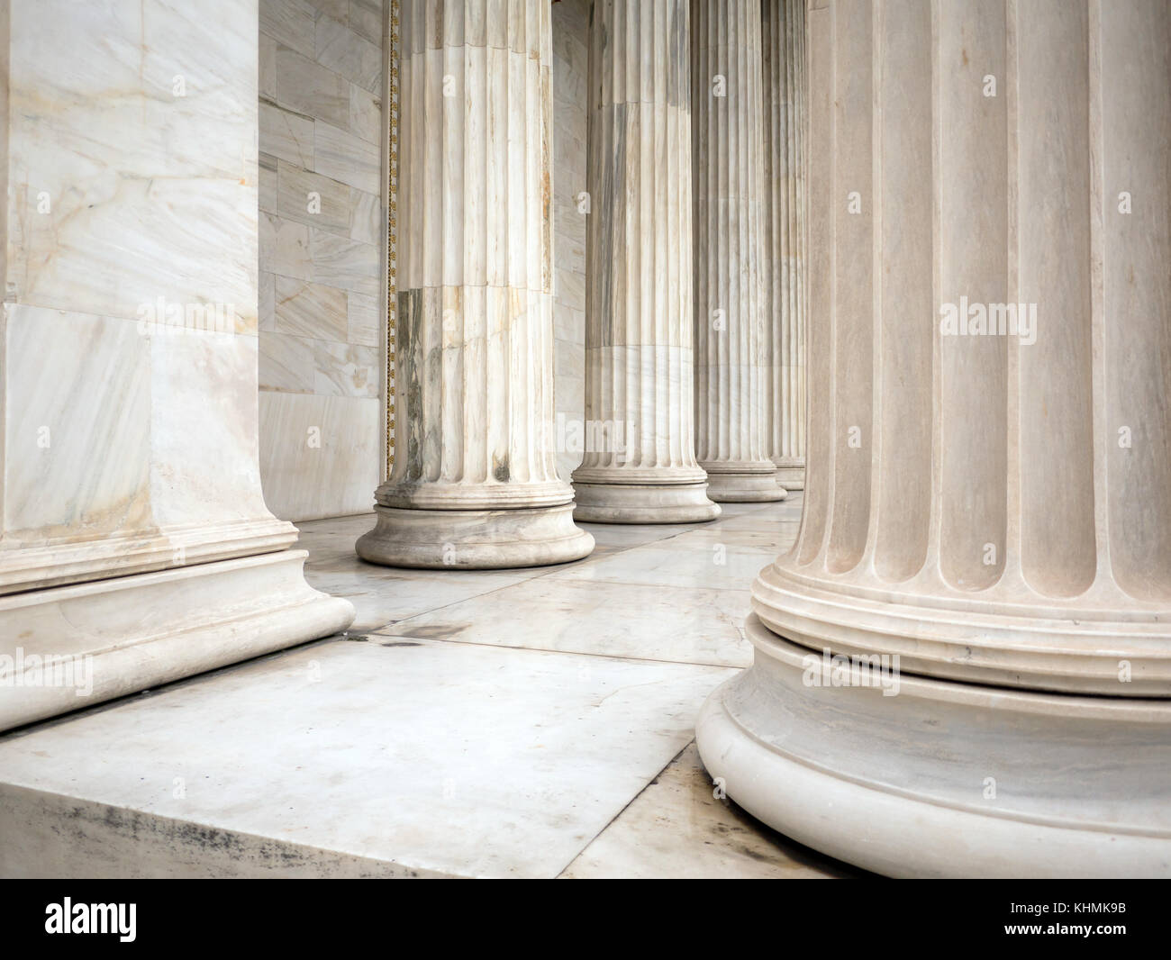 ancient greek pillars and columns in Athens Greece Stock Photo Alamy