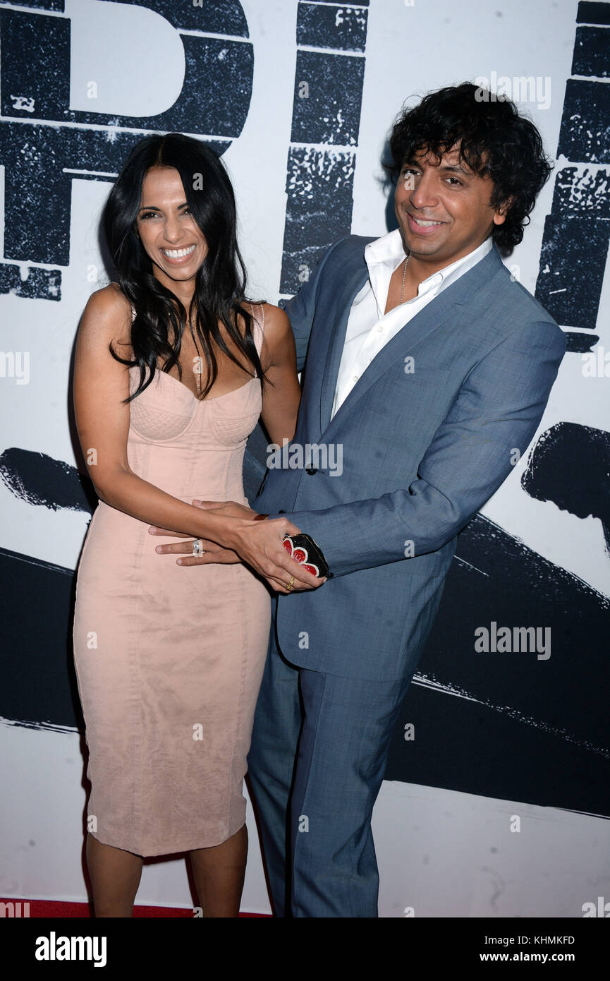NEW YORK, NY JANUARY 18 Bhavna Vaswani, M. Night Shyamalan attends the 'Split' New York