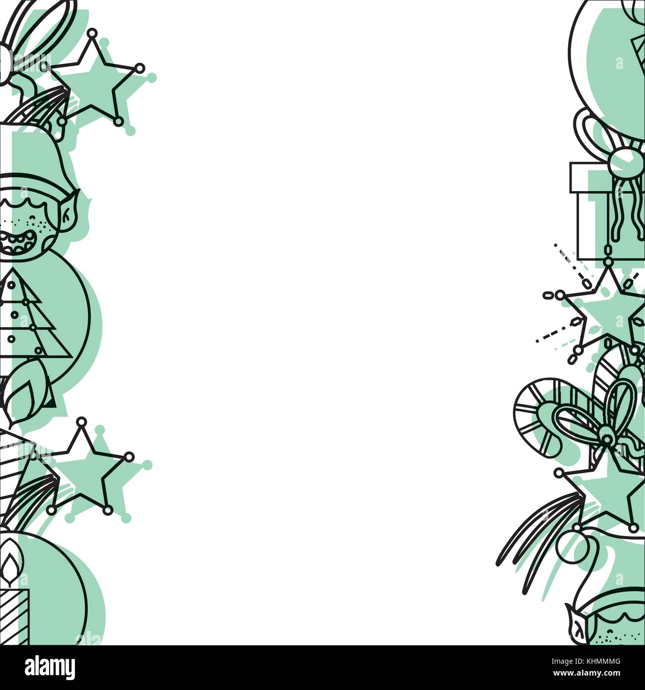 merry christmas decoration background design vector illustration Stock ...