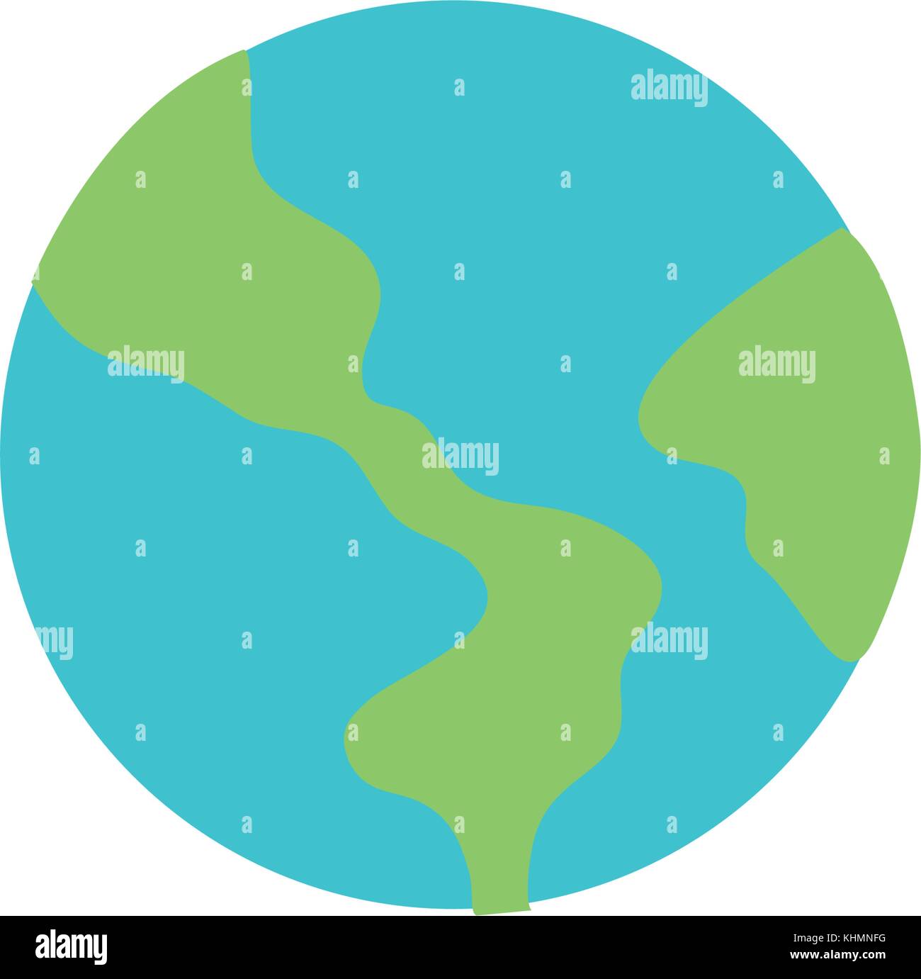 global earth planet geography with ocean vector illustration Stock ...