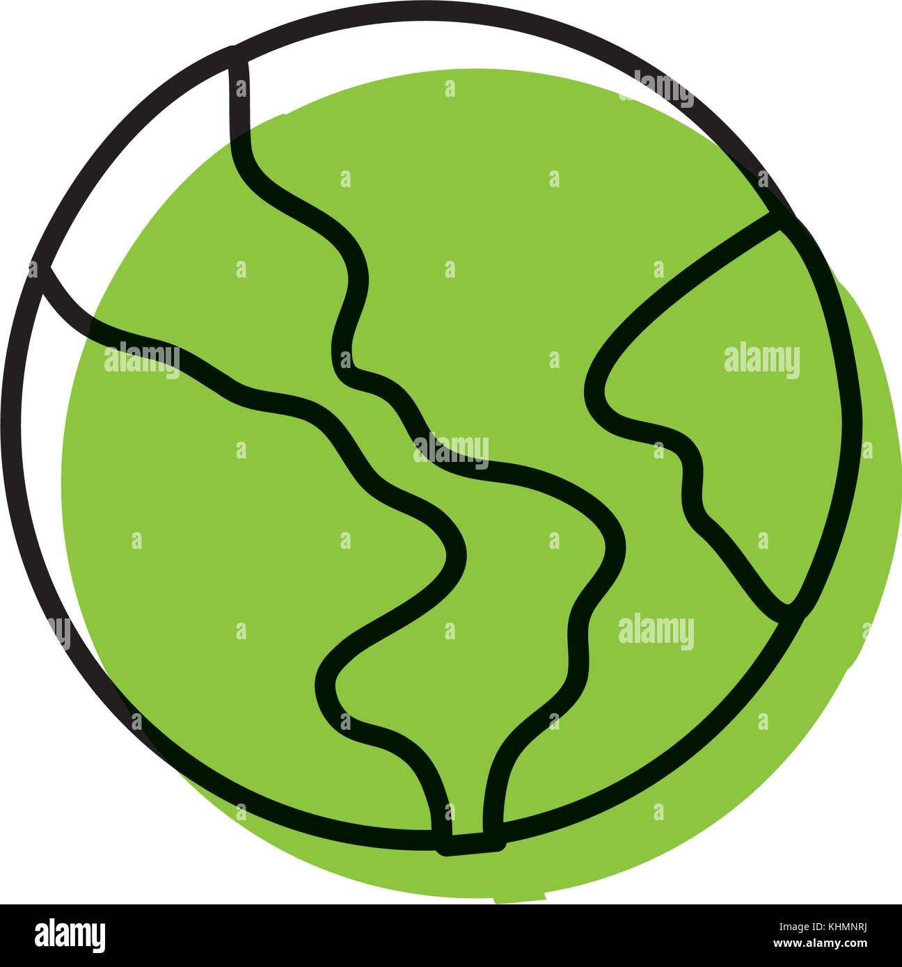 global earth planet geography with ocean vector illustration Stock ...
