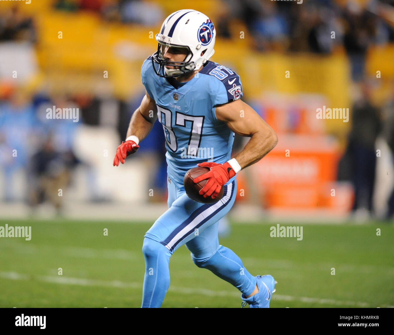 Nov 16th, 2017: Titans Eric Decker #87 during the Tennessee Titans