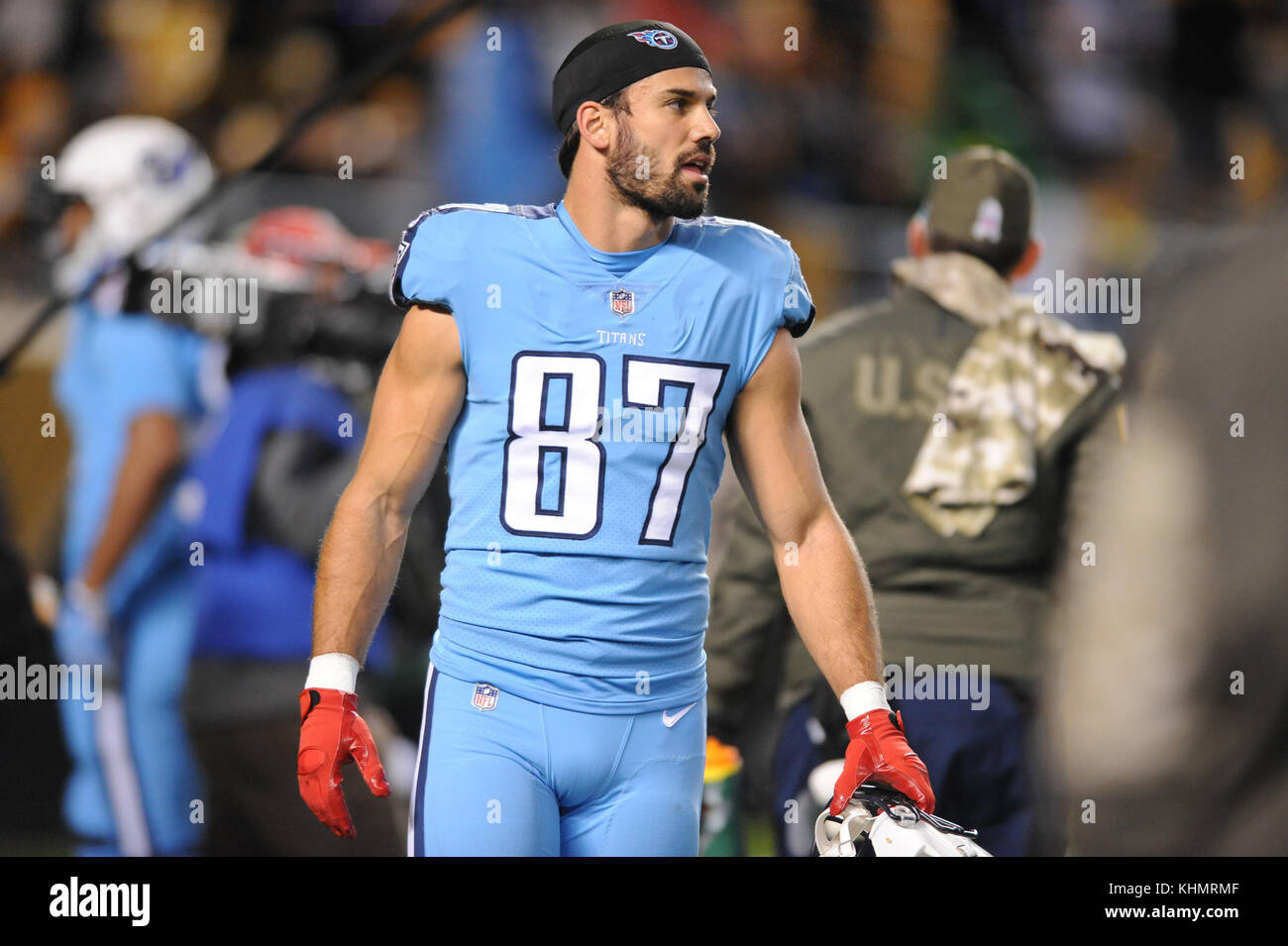 Nov 16th, 2017: Titans Eric Decker #87 during the Tennessee Titans vs  Pittsburgh Steelers game at Heinz Field in Pittsburgh, PA. Jason  Pohuski/CSM Stock Photo - Alamy