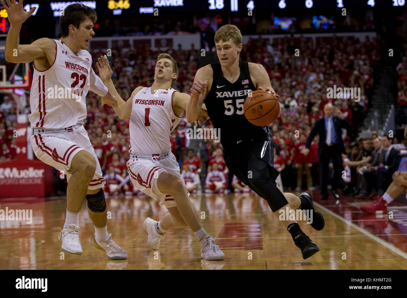 Madison, Wi, Usa. 16th Nov, 2017. Xavier Musketeers Guard J.p. Macura 