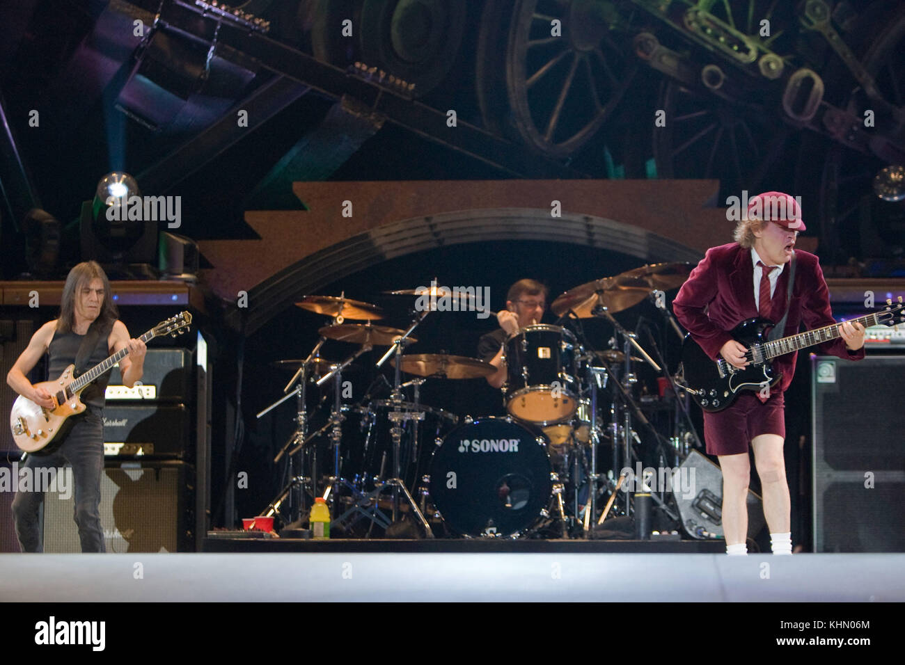 Ac dc lead guitarist angus young hi-res stock photography and images ...