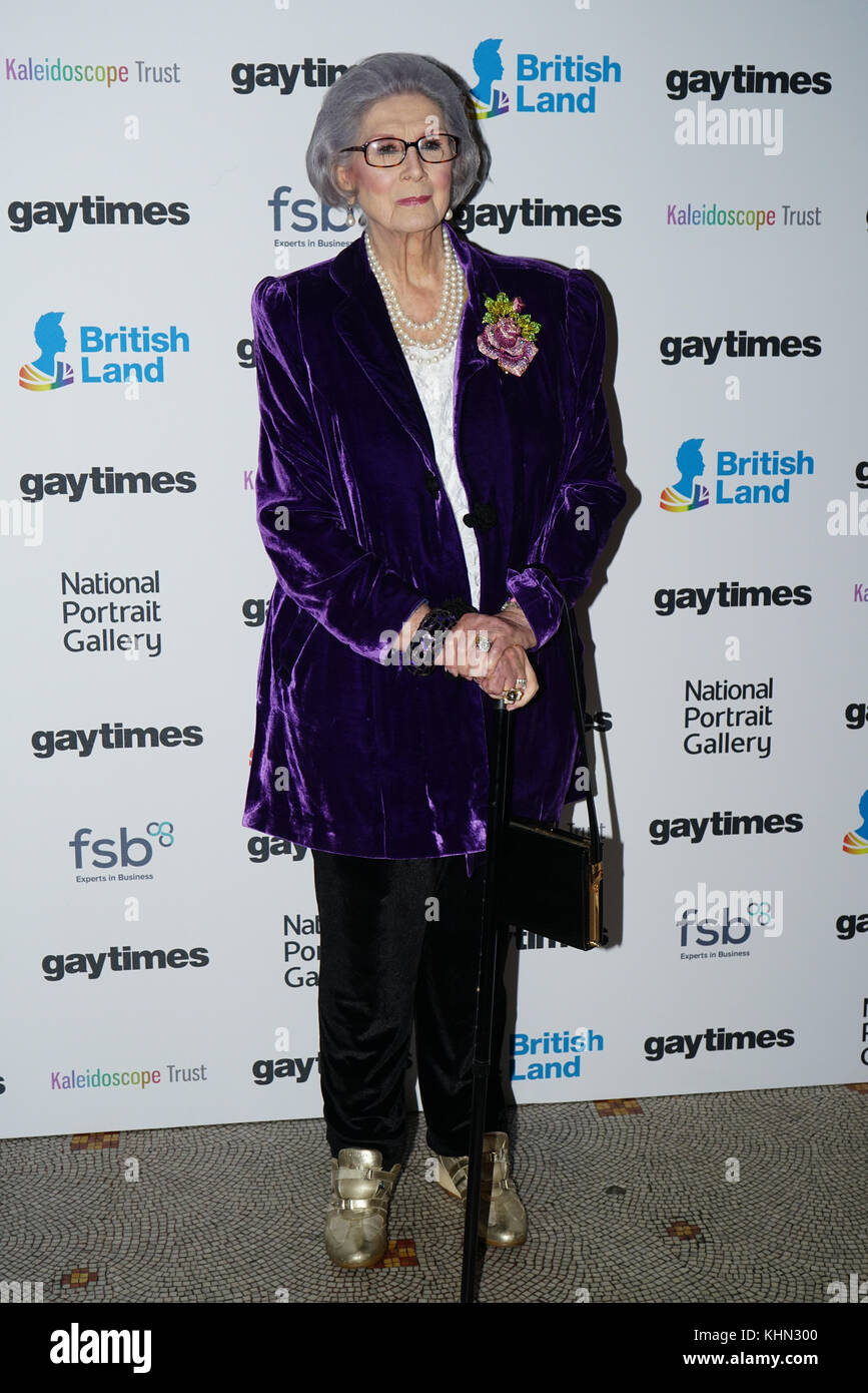 London, UK. 18th November, 2017. April Ashley, MBE is an English model ...