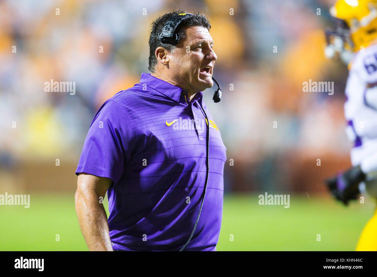 November 18, 2017 head coach Ed Orgeron of the LSU Tigers during the