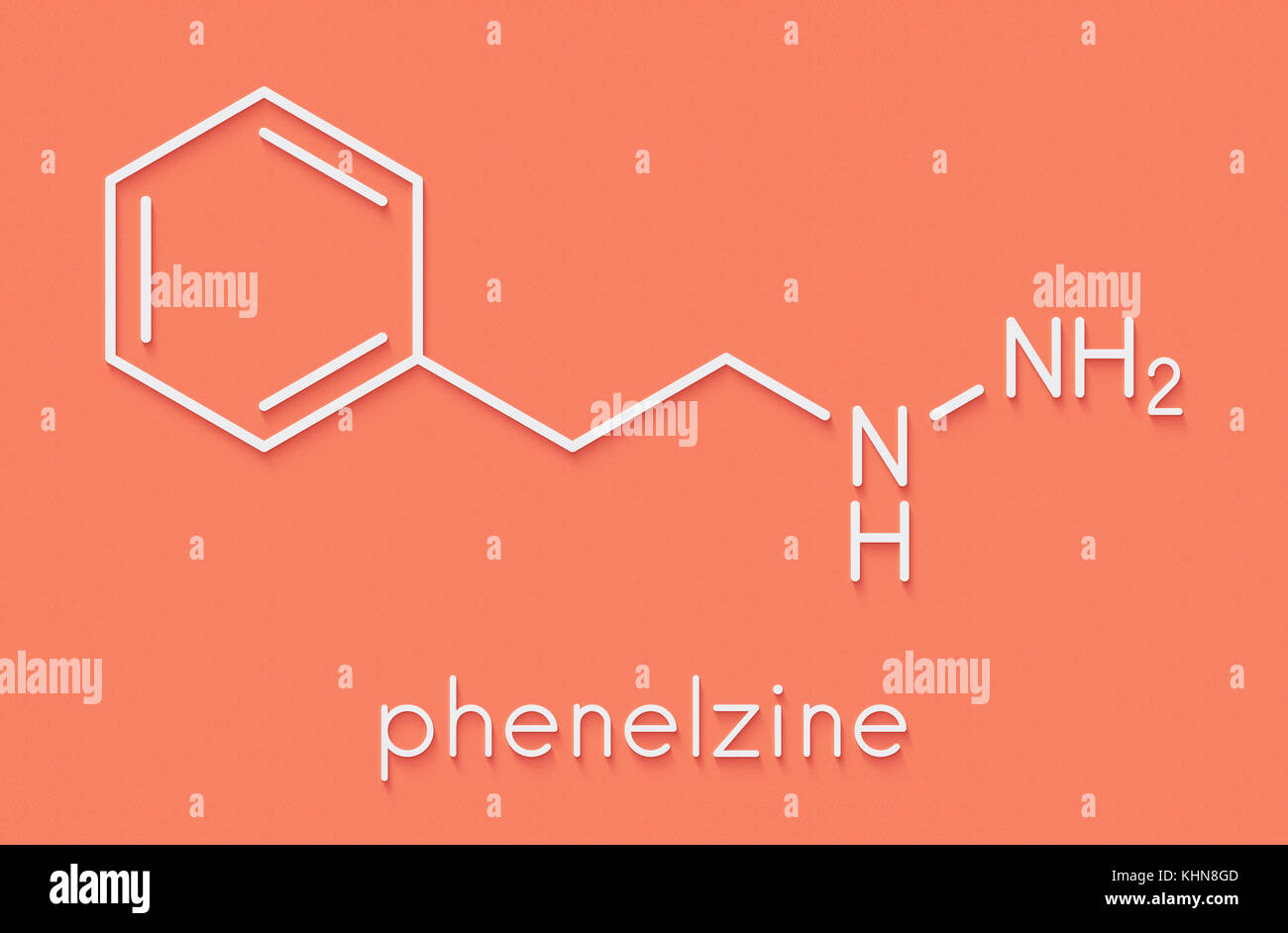 Phenelzine antidepressant molecule Belongs to hydrazine class of