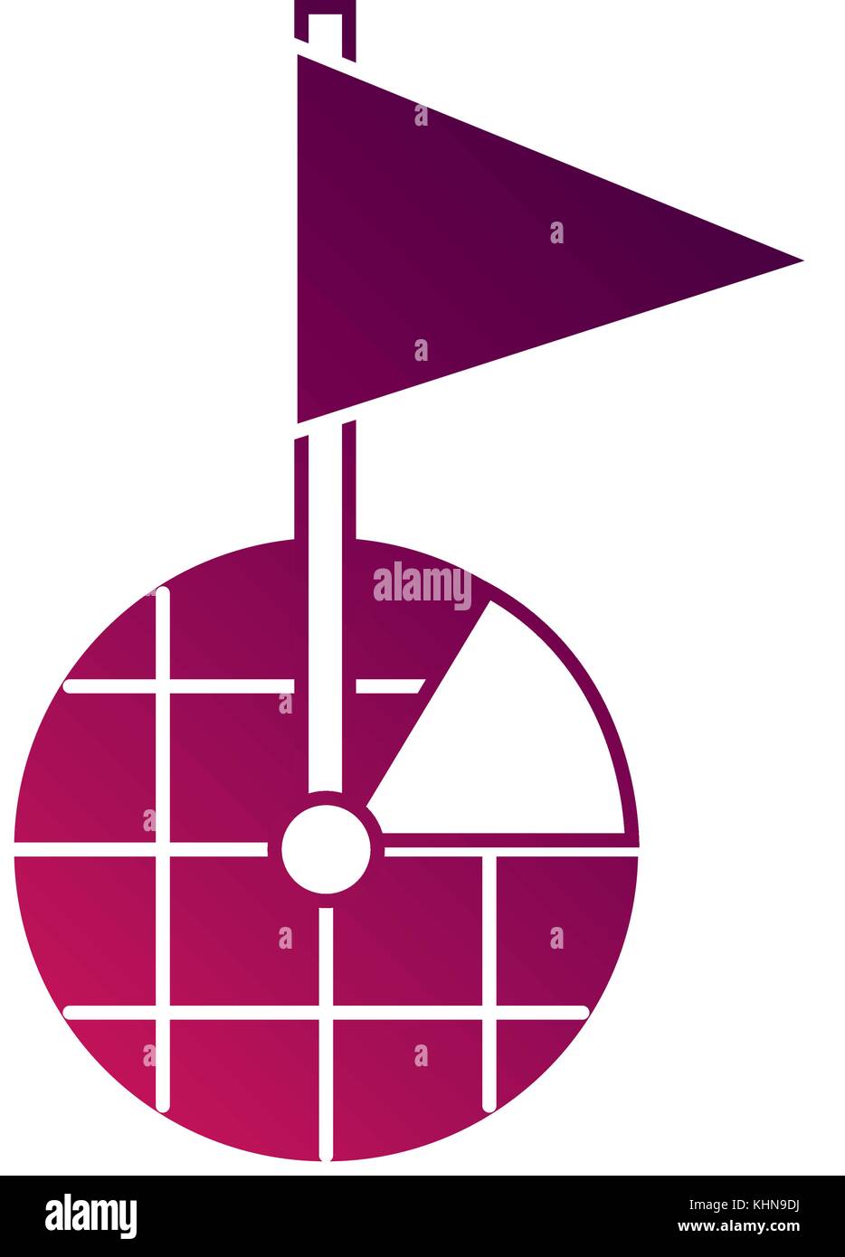 gps navigation screen pointer map flag marker symbol Stock Vector Image ...