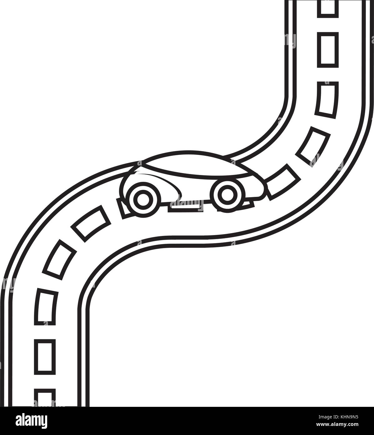 car road street highway direction plan Stock Vector Image &amp; Art - Alamy
