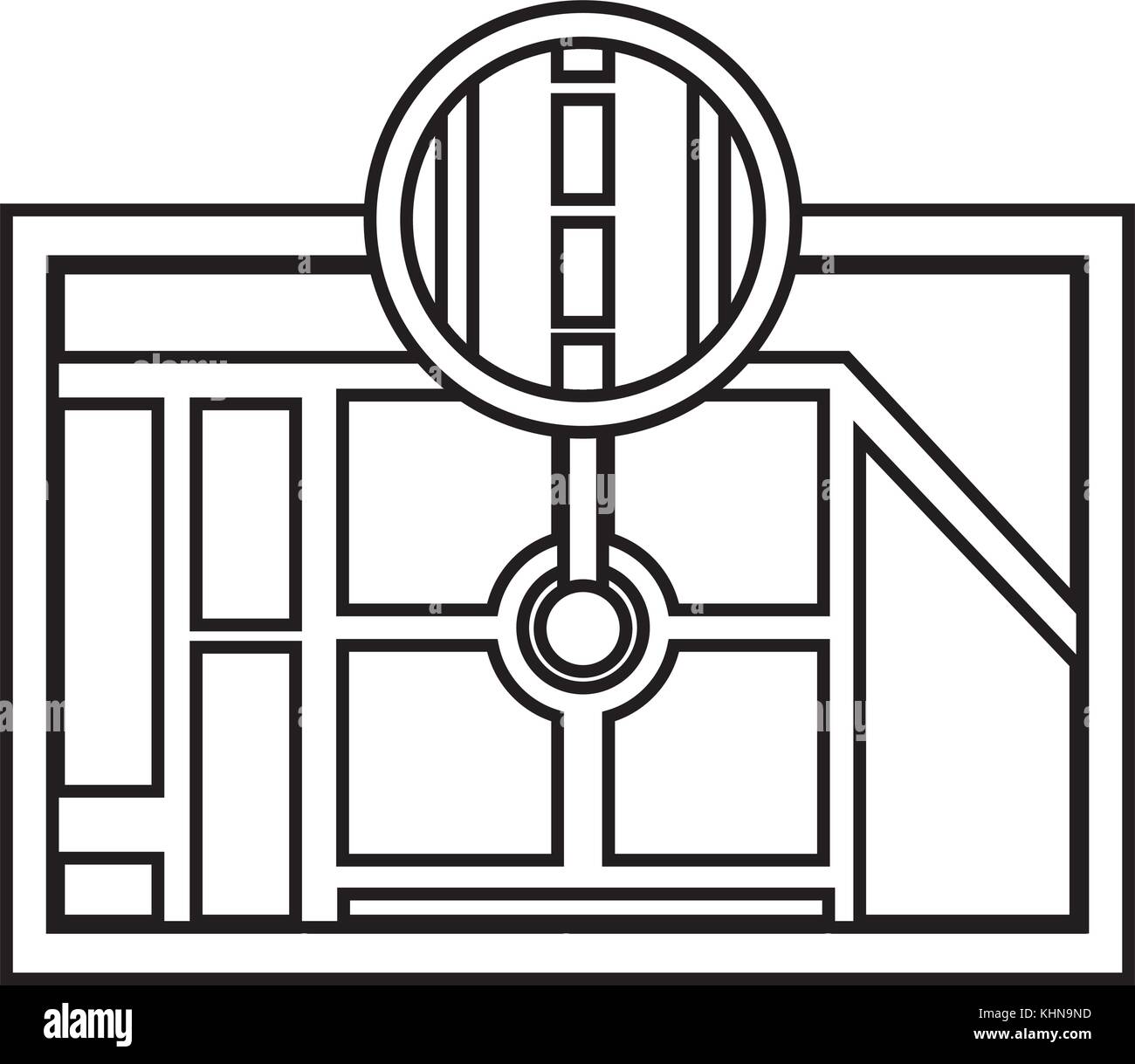 gps navigation map destination pointer road street Stock Vector Image ...