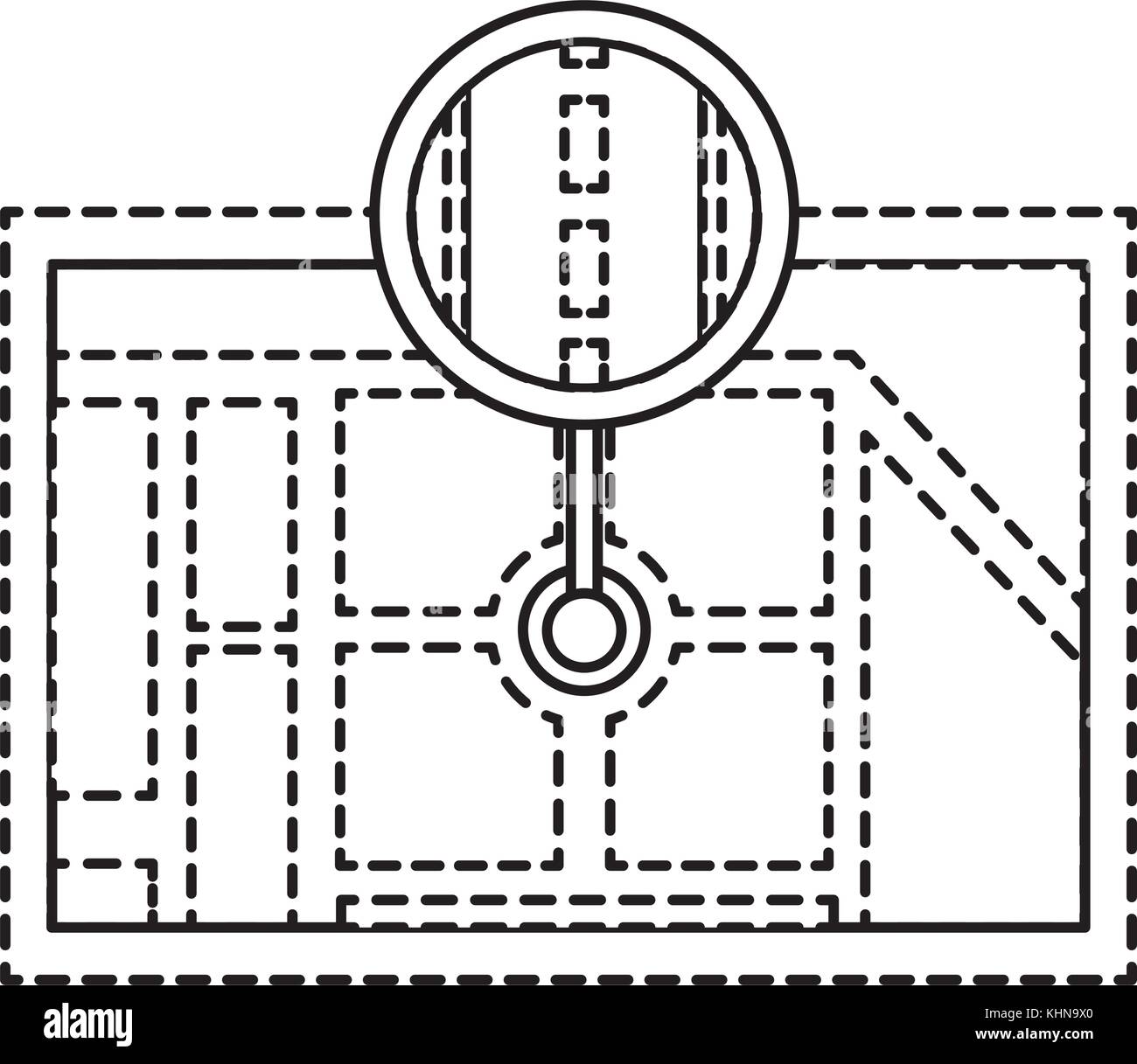 gps navigation map destination pointer road street Stock Vector Image ...