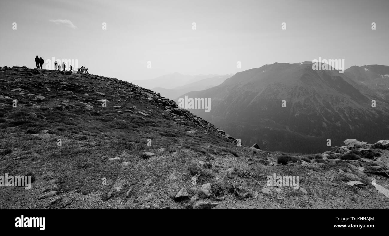 Rocky mountain Black and White Stock Photos & Images - Alamy