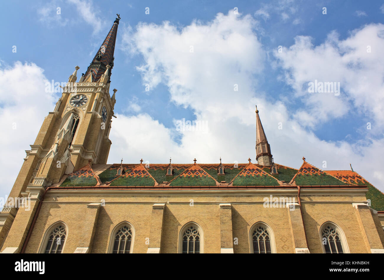 Name of Mary Church in Novi Sad Stock Photo Alamy