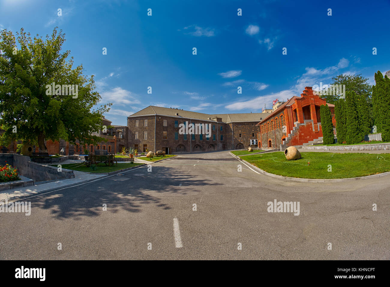 YEREVAN, ARMENIA - 05 AUGUST 2017: Noy (Ararat) Brandy factory museum visit with congac tasting Stock Photo