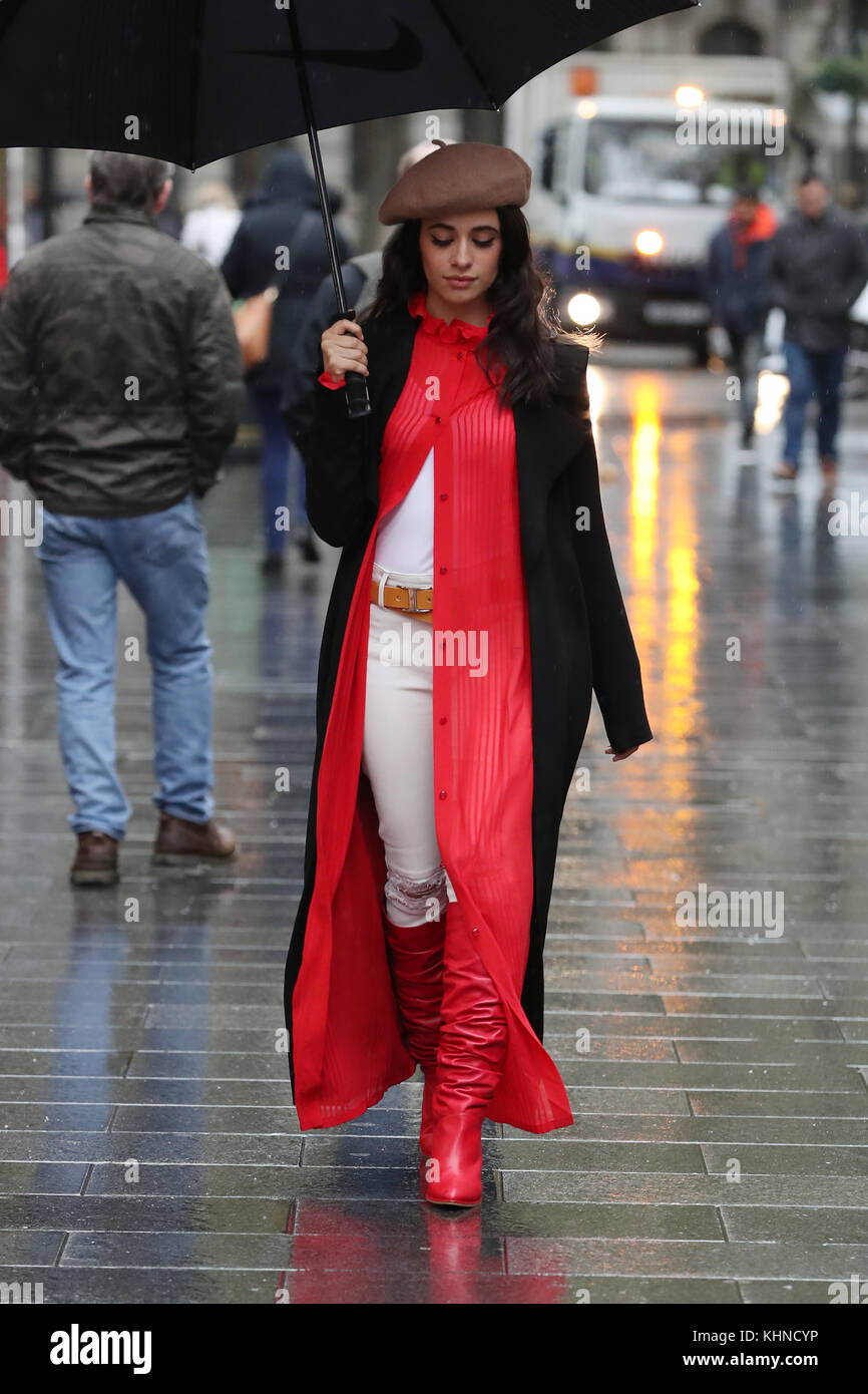 Camila Cabello arrives at BBC Radio 1 Featuring: Camila Cabello Where