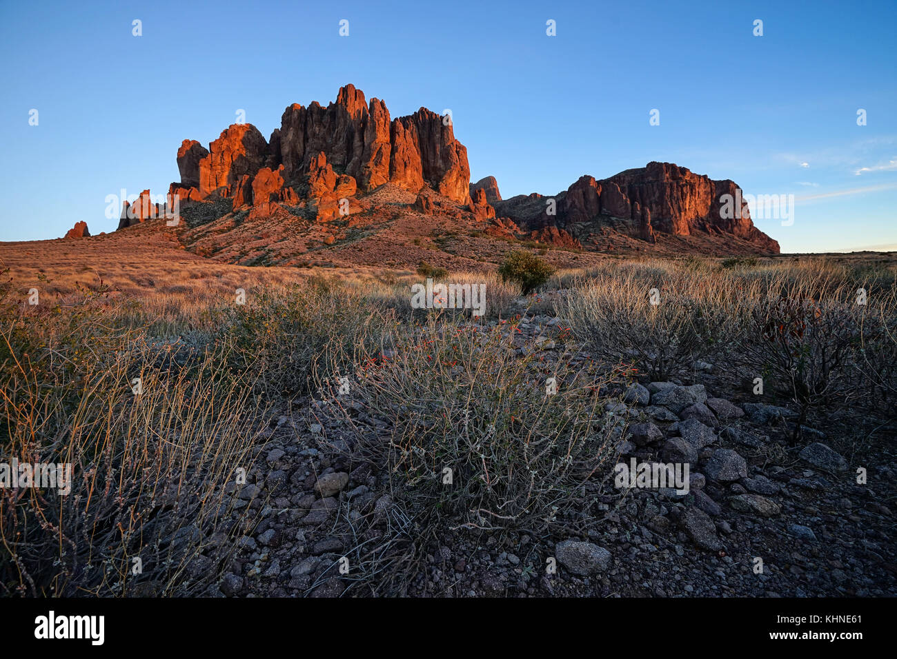 Superstition mountains Arizona Stock Photo Alamy