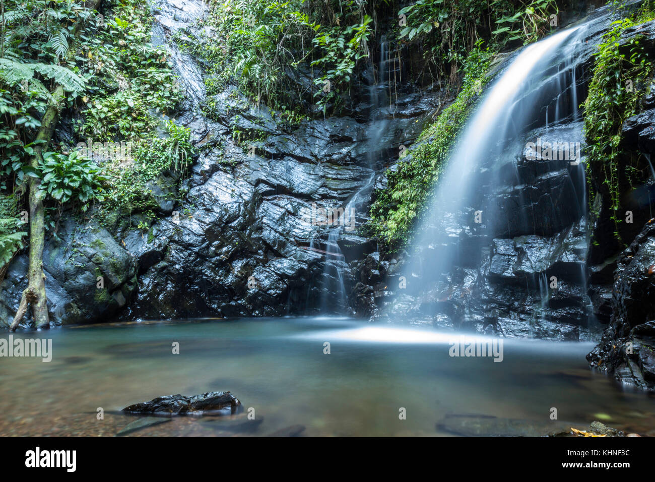 Waterfall , Belize Central America Stock Photo Alamy