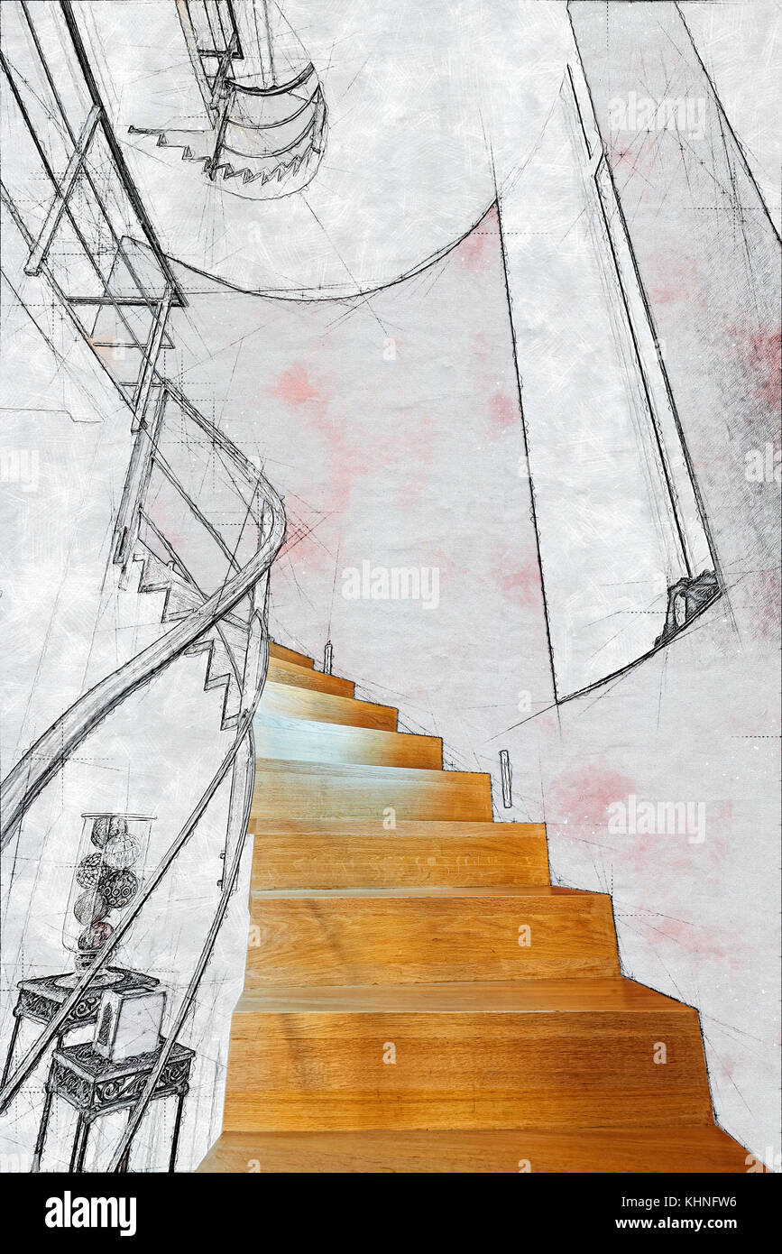 Floor plan illustration hi-res stock photography and images - Alamy
