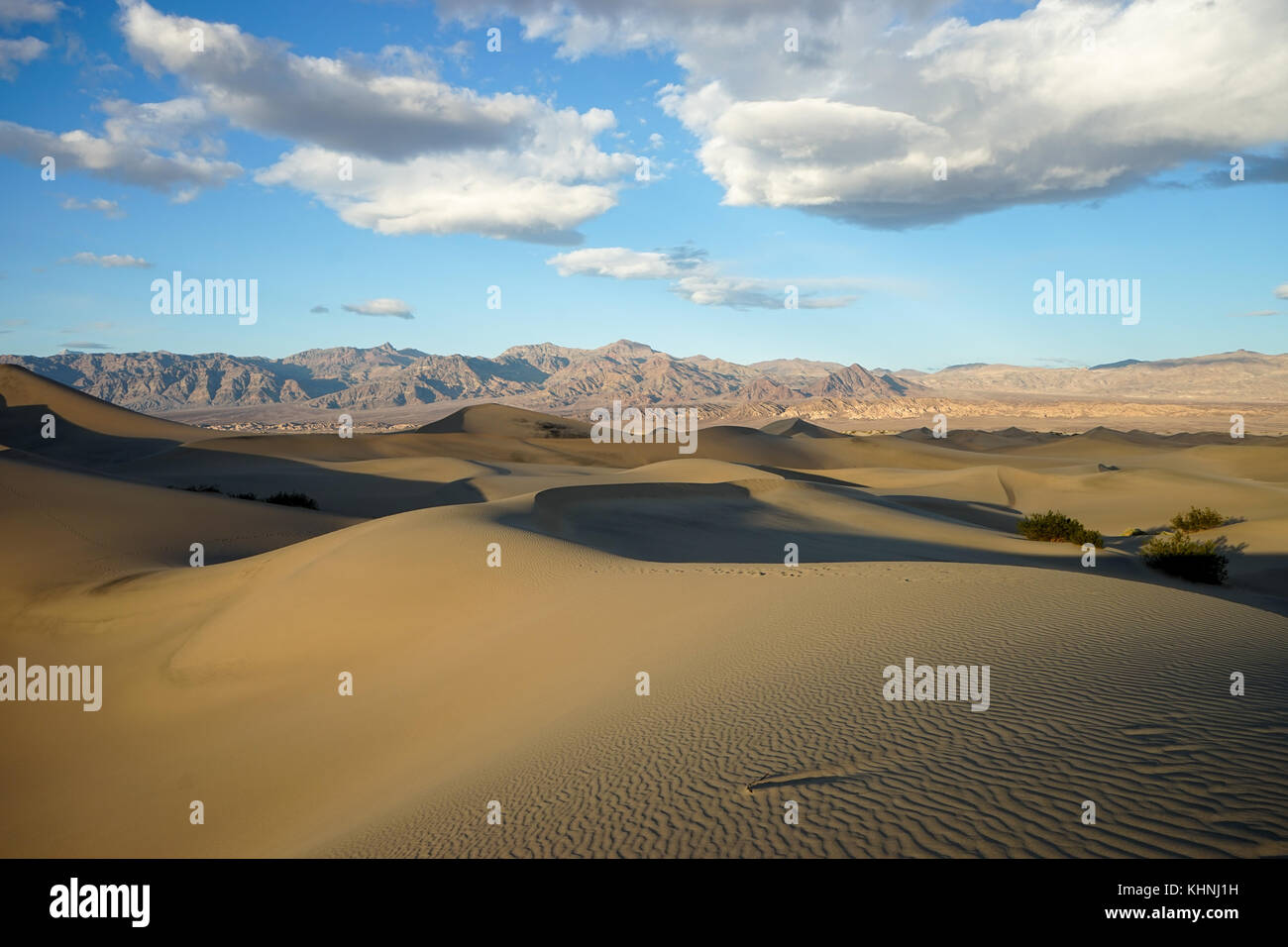 Mesquite Flats sand dunes Death Valley California Stock Photo