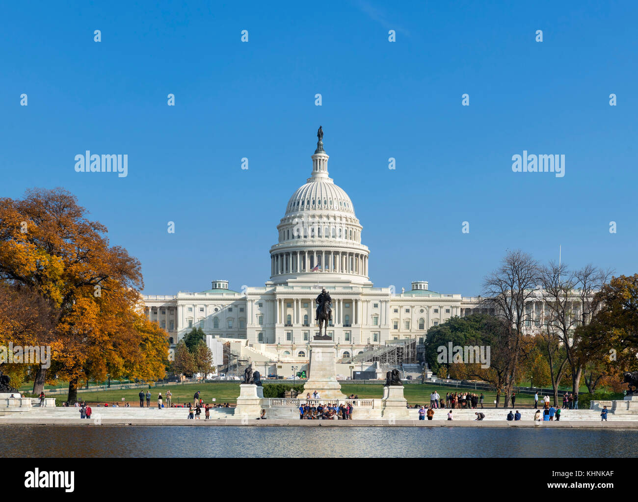 West facade of the US Capitol Building, Washington DC, USA Stock Photo