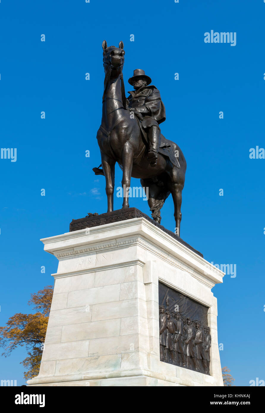 Washington dc statue grant in front hires stock photography and images