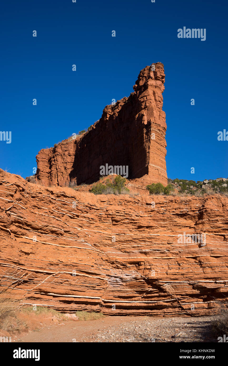 layers of gypsum deposit in caprock canyon texas usa Stock Photo Alamy