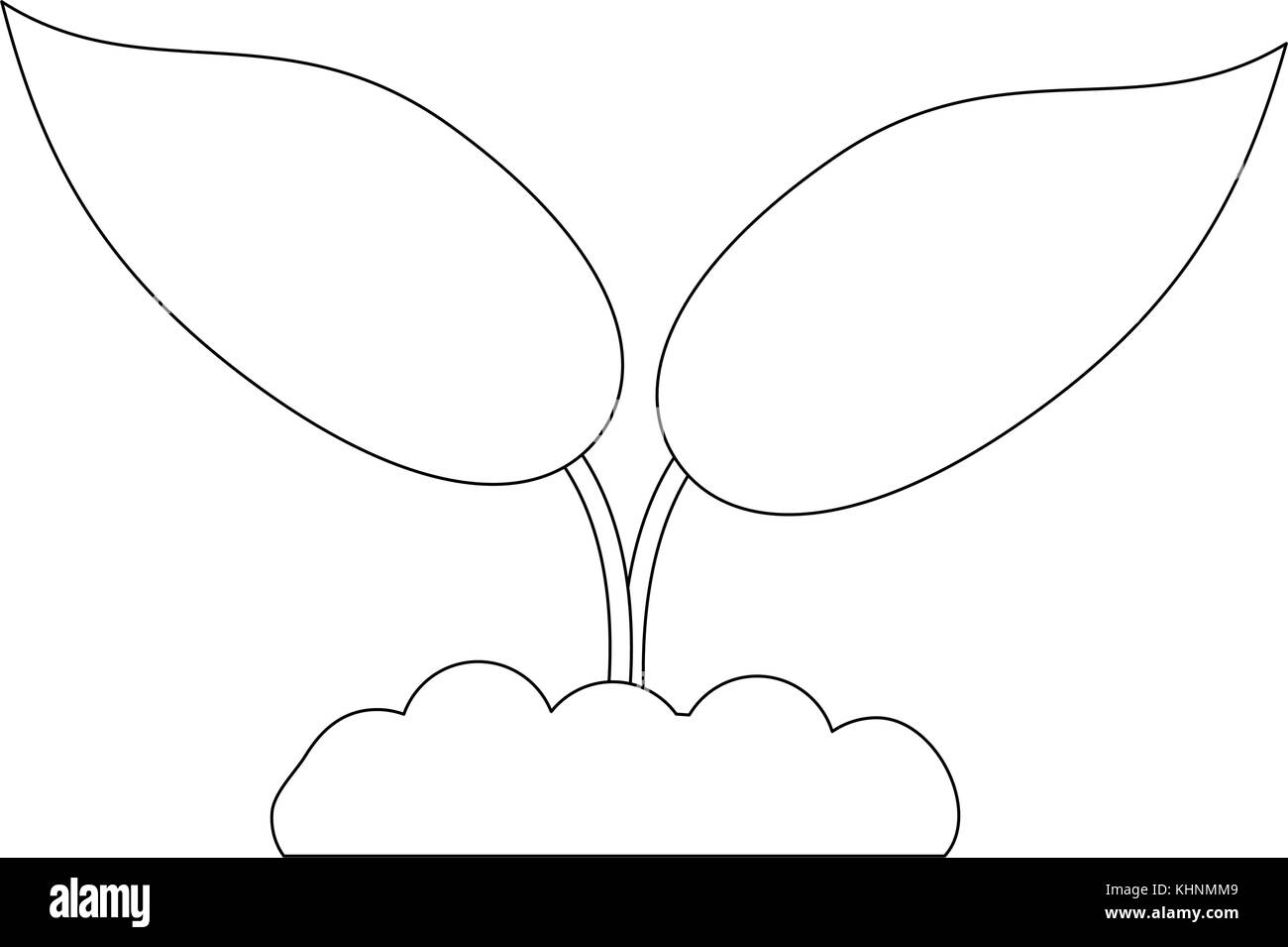 Plant growing in hand Stock Vector Image & Art - Alamy
