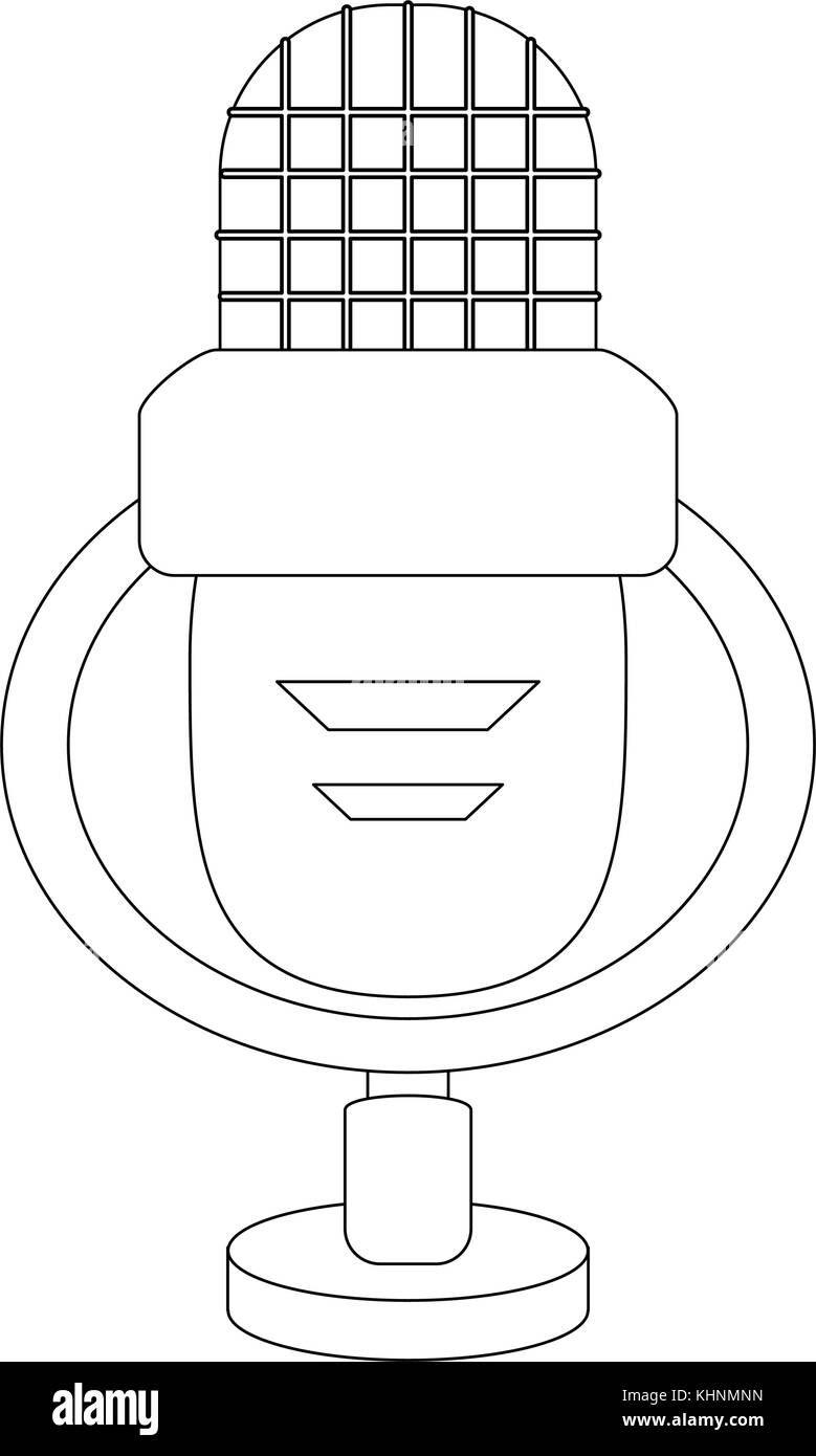 Vintage microphone isolated Stock Vector Image & Art - Alamy