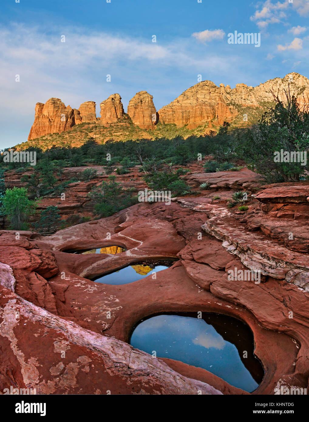 Pools in rocks, Seven Sacred Pools, Coffee Pot Rock, Red Rock-Secret ...
