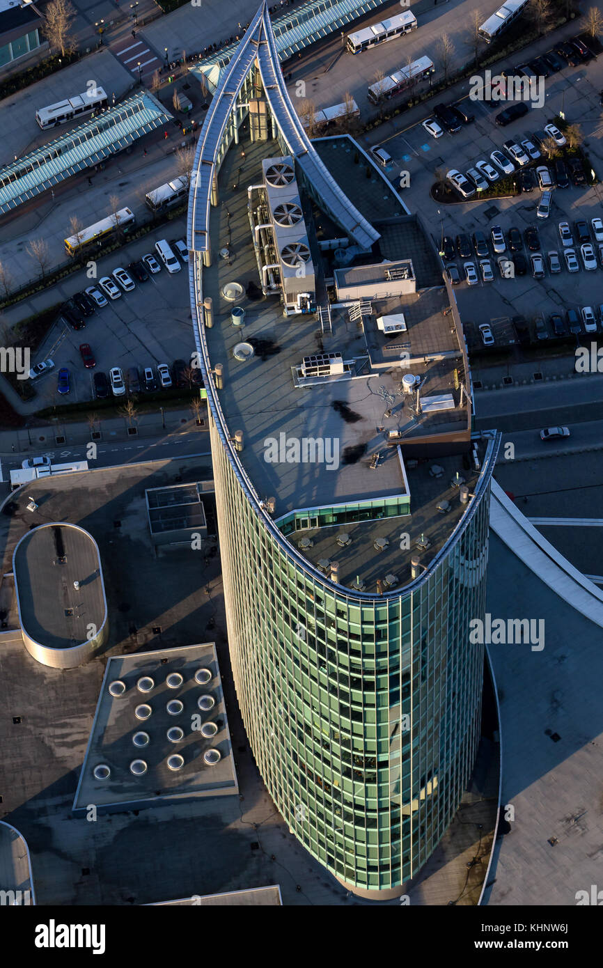 Surrey, Greater Vancouver, BC, Canada March 30, 2017 Aerial view of