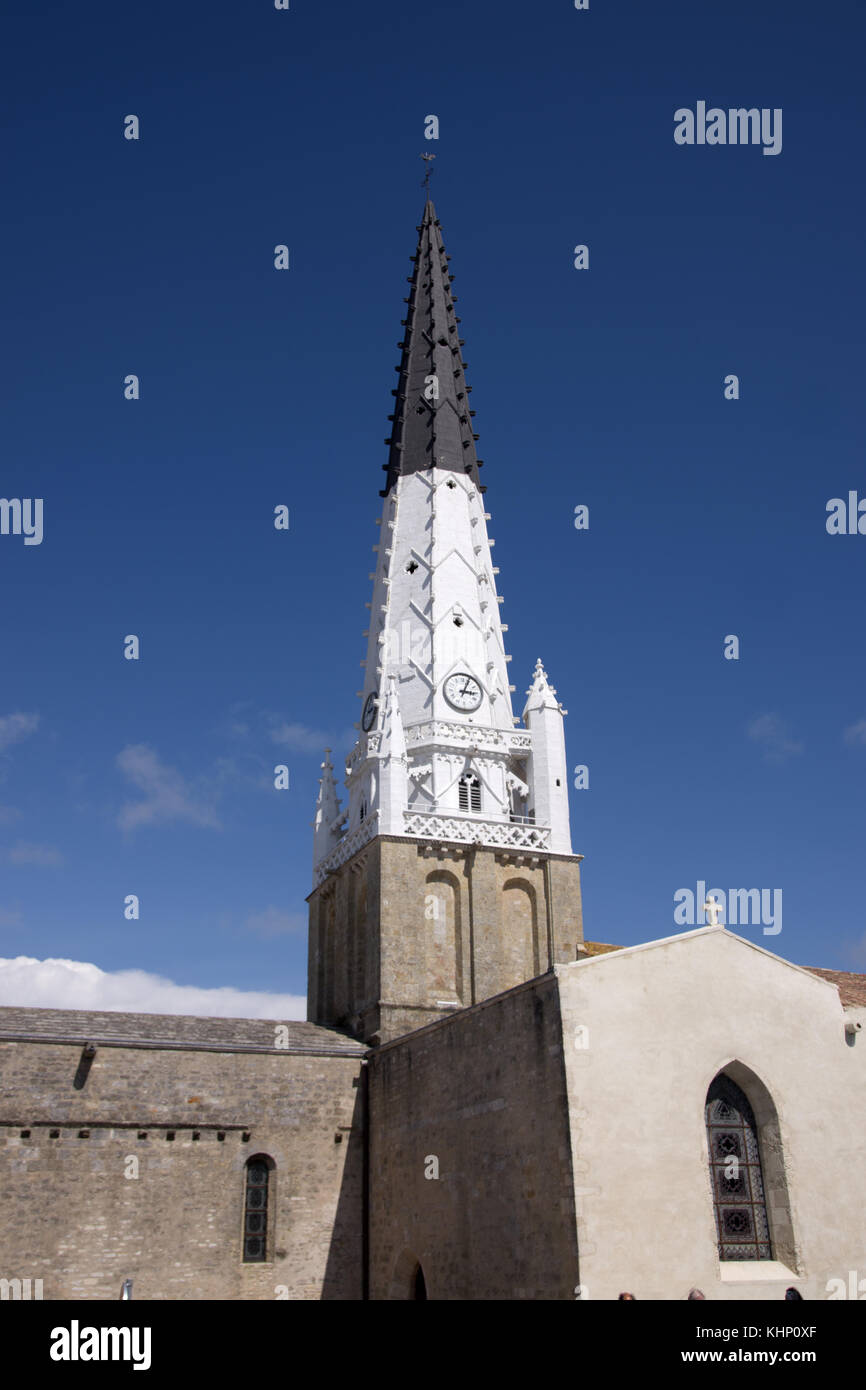 Ars-en-Ré, Church of Saint-Étienne Stock Photo